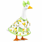 Abbylike frente del vestido mostrando diseño gingán y limones, aporta encanto veraniego