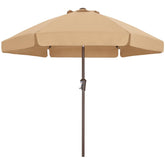 ABCCANOPY frente empaquetado mostrando diseño tan y borde ondulado, ideal para terraza