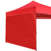 ABCCANOPY panel frontal rojo mostrando cobertura y color vivo