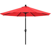 ABCCANOPY vista frontal de sombrilla roja con amplia sombra