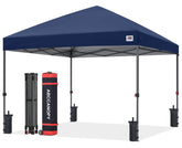 ABCCANOPY toldo frontal marino mostrando sombra amplia y estética