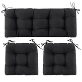 Aegisun cojín loveseat frontal mostrando ajuste y confort