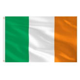 AhfuLife bandera Irlanda vista frontal mostrando colores vivos y fácil montaje