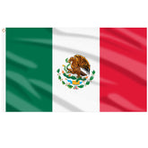 AhfuLife bandera México frontal ondeando muestra colores vivos