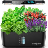Ahopegarden vista frontal mostrando 10 pods y diseño compacto beneficioso para espacios pequeños