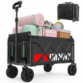 Aimnny carrito plegable frontal mostrando estructura resistente y portabilidad