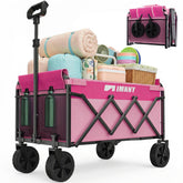 Aimnny carrito rosa vista frontal mostrando capacidad y diseño compacto