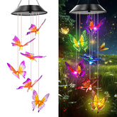 AIONASA vista frontal del conjunto de campanillas mariposa con colores vivos y beneficio decorativo