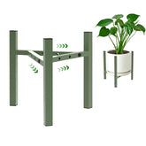Airpark vista frontal del soporte verde, eleva macetas con estilo