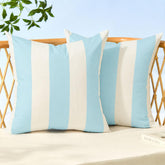 Allorry funda frontal rayas azul claro que actualiza exteriores