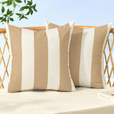 Allorry funda frontal 16x16 rayas marrón claro, aspecto elegante y resistente