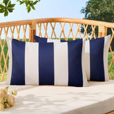 Allorry funda frontal con rayas azul marino, aspecto elegante y resistente