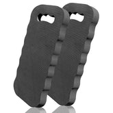 Altdorff vista frontal del par de rodilleras en negro, protección cómoda