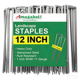 AMAGABELI GARDEN & HOME paquete frontal mostrando 100 grapas galvanizadas, máxima sujeción