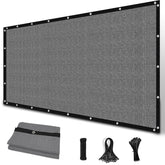 Amagenix funda pérgola frontal mostrando cobertura amplia y protección solar