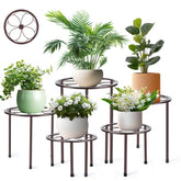 Amaoot soporte de plantas frontal mostrando cinco niveles y elegancia