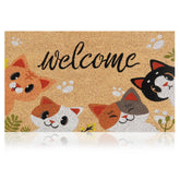 AMARU DOOR MATS felpudo frontal con diseño de gatos atractivo