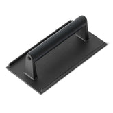 Amazon Basics prensa frontal mostrando forma rectangular y acabado resistente