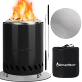AmazStove frontal del fogón de mesa mostrando diseño compacto y duradero