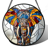 AMDERVEN elefante frontal mostrando colores vibrantes y forma decorativa
