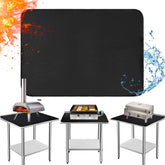 Amerbro vista frontal del tapete protector para parrilla, protege superficies