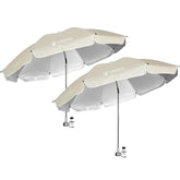 AMMSUN vista frontal del par protegiendo una silla, sombra amplia