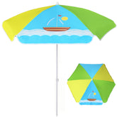 AMMSUN vista frontal del parasol mostrando colores y cobertura
