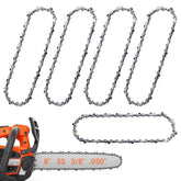 ANCKNE vista frontal del pack de cinco cadenas durable y lista para uso