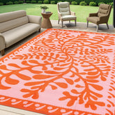 Anidaroel alfombra exterior frontal mostrando patrón acuático y resistencia