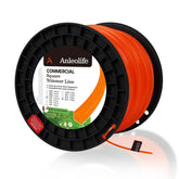 A ANLEOLIFE bobina frontal mostrando longitud y color naranja, fácil recarga