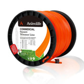 Anleolife carrete frontal 780 ft mostrando capacidad y visibilidad naranja