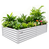 Anleolife jardinera frontal en blanco antiguo con acabado elegante y resistente