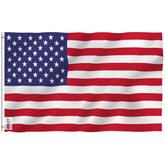 Anley bandera frontal 4x6 pies mostrando colores vivos y ajuste limpio