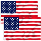 Anley bandera USA 4x6 frente mostrando colores vivos y diseño claro