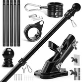 Anovo mástil frontal del kit mostrando acabado negro y soporte, mejora la presentación exterior