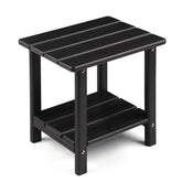 Apolimi mesa auxiliar frontal, elegante y resistente al exterior