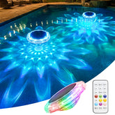 APONUO vista frontal de la luz flotante, iluminación atractiva nocturna