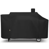Arcedo funda frontal cubriendo Pit Boss 1100, protege de lluvia