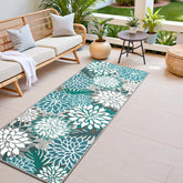 Arenarug vista frontal del runner 2x6 teal que embellece exteriores