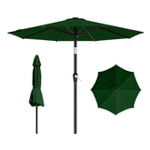 AreShark parasol frontal mostrando forma y cobertura amplia