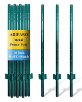 ARIFARO vista frontal del paquete de 10 postes mostrando robustez