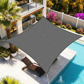 Artpuch vista frontal del toldo gris oscuro para sombra amplia