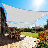 Artpuch toldo frontal gris claro mostrando cobertura amplia y sombra