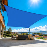 Artpuch toldo frontal empacado mostrando protección y color azul