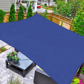 AsterOutdoor vista frontal del toldo mostrando forma y color, sombra instantánea