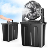 Ausic vista frontal del ventilador mostrando diseño y depósito 9L, enfriamiento portátil