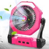 Ausic vista frontal del ventilador portátil con diseño compacto y beneficiando movilidad