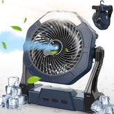 Ausic vista frontal del ventilador nebulizador mostrando diseño compacto y controles