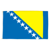 AZ FLAG bandera Bosnia y Herzegovina vista frontal, colores vivos y fiel reproducción