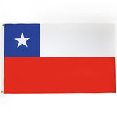 AZ FLAG bandera de Chile vista frontal y colores nítidos para identificación